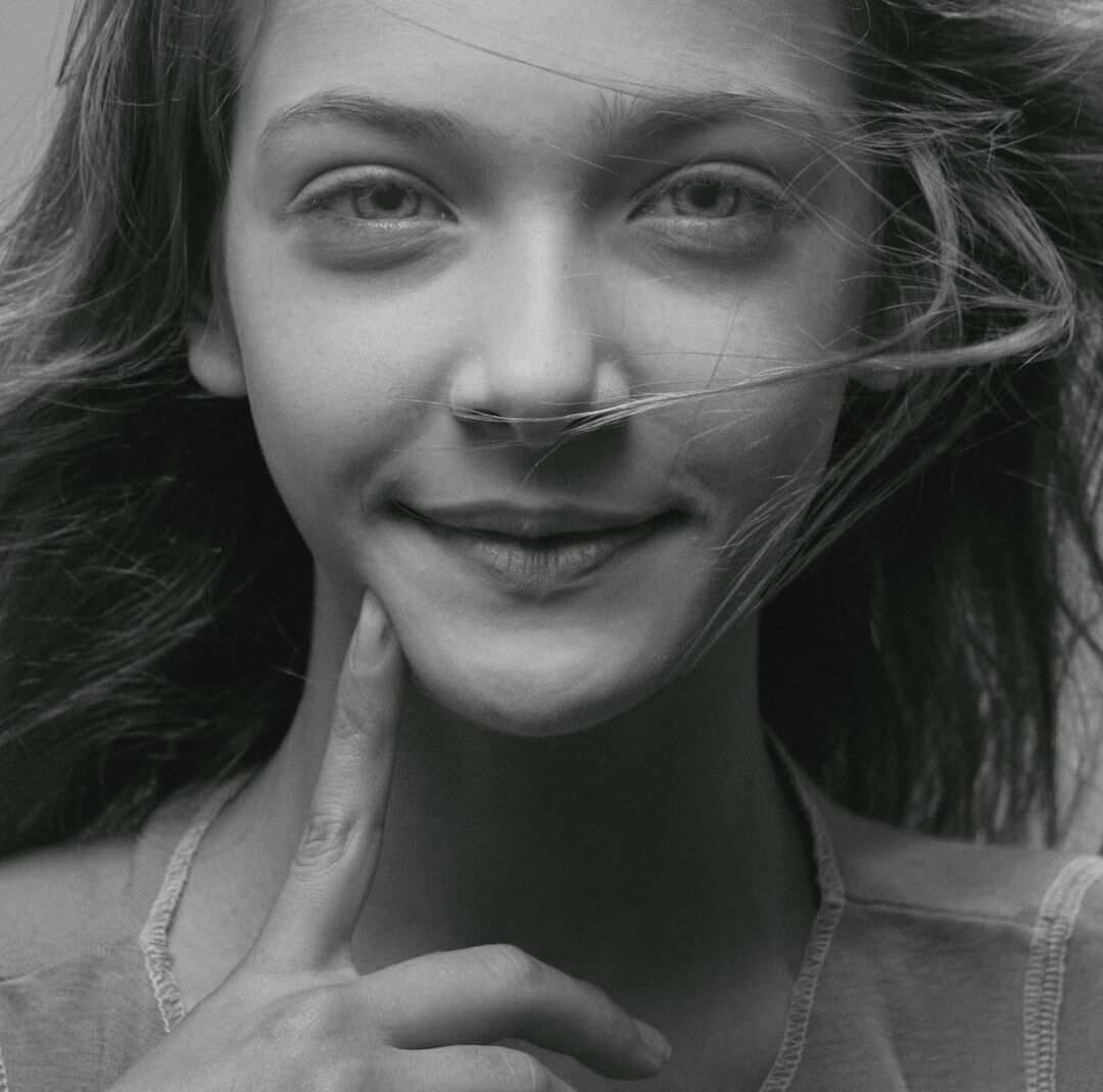 Polish actress in exclusive magazine style interview portrait