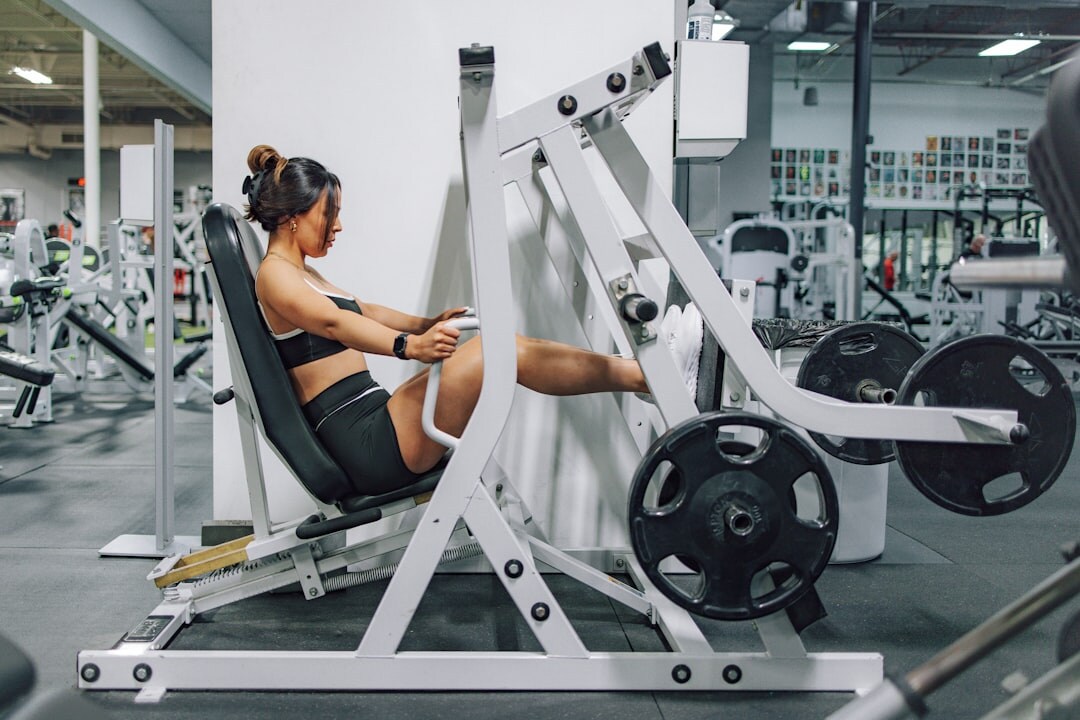 woman exercising in gym